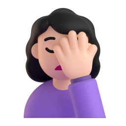 Woman Facepalming: light skin tone