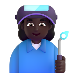 Woman Factory Worker: dark skin tone