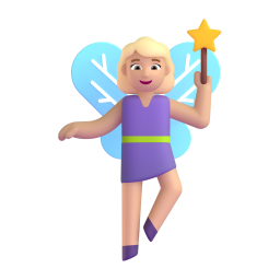 Woman Fairy: medium-light skin tone