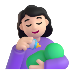 哺乳的女人: 较浅肤色