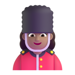 Woman Guard: medium skin tone