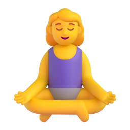 WOMAN IN LOTUS POSITION 3D Emoji - High Quality 3D Rendered Emoji WOMAN IN LOTUS POSITION 3D Emoji - High Quality 3D Rendered Emoji