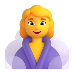 WOMAN IN STEAMY ROOM 3D Emoji - High Quality 3D Rendered Emoji