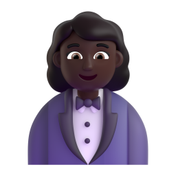 Woman In Tuxedo: dark skin tone