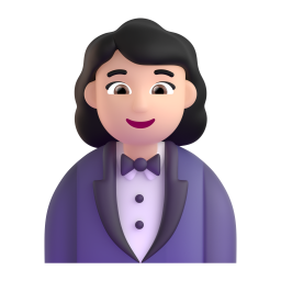 Woman In Tuxedo: light skin tone