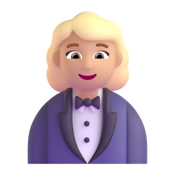 Woman In Tuxedo: medium-light skin tone
