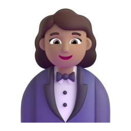 Woman In Tuxedo: medium skin tone