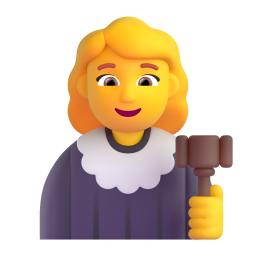 WOMAN JUDGE 3D Emoji - High Quality 3D Rendered Emoji WOMAN JUDGE 3D Emoji - High Quality 3D Rendered Emoji