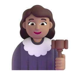 Woman Judge: medium skin tone