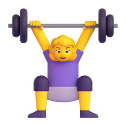 WOMAN LIFTING WEIGHTS 3D Emoji - High Quality 3D Rendered Emoji WOMAN LIFTING WEIGHTS 3D Emoji - High Quality 3D Rendered Emoji