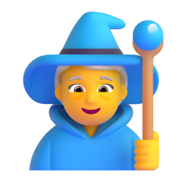 WOMAN MAGE 3D Emoji - High Quality 3D Rendered Emoji WOMAN MAGE 3D Emoji - High Quality 3D Rendered Emoji