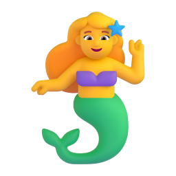 MERMAID 3D Emoji - High Quality 3D Rendered Emoji MERMAID 3D Emoji - High Quality 3D Rendered Emoji
