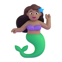 Mermaid: medium skin tone