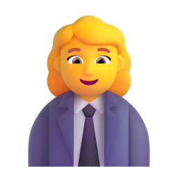 WOMAN OFFICE WORKER 3D Emoji - High Quality 3D Rendered Emoji WOMAN OFFICE WORKER 3D Emoji - High Quality 3D Rendered Emoji