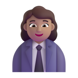 Woman Office Worker: medium skin tone