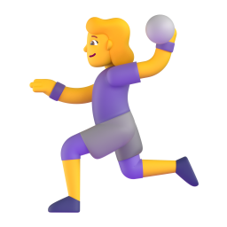 WOMAN PLAYING HANDBALL 3D Emoji - High Quality 3D Rendered Emoji WOMAN PLAYING HANDBALL 3D Emoji - High Quality 3D Rendered Emoji