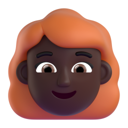 Woman: Red Hair: dark skin tone