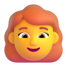 WOMAN: RED HAIR 3D Emoji - High Quality 3D Rendered Emoji WOMAN: RED HAIR 3D Emoji - High Quality 3D Rendered Emoji