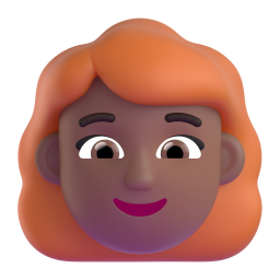 Woman: Red Hair: medium-dark skin tone