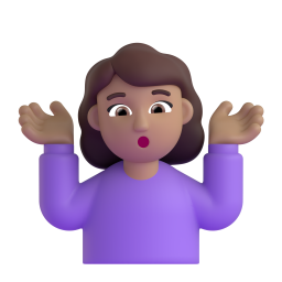 Woman Shrugging: medium skin tone