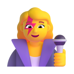 WOMAN SINGER 3D Emoji - High Quality 3D Rendered Emoji WOMAN SINGER 3D Emoji - High Quality 3D Rendered Emoji