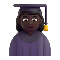Woman Student: dark skin tone