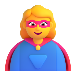 WOMAN SUPERHERO 3D Emoji - High Quality 3D Rendered Emoji WOMAN SUPERHERO 3D Emoji - High Quality 3D Rendered Emoji