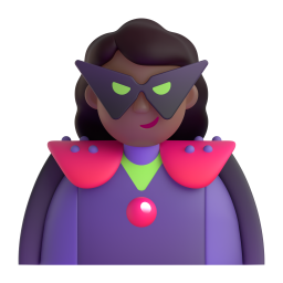 Woman Supervillain: medium-dark skin tone