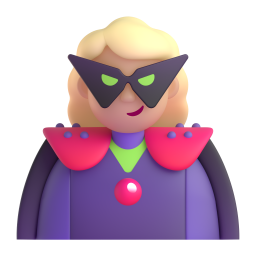 Woman Supervillain: medium-light skin tone