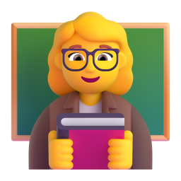 WOMAN TEACHER 3D Emoji - High Quality 3D Rendered Emoji WOMAN TEACHER 3D Emoji - High Quality 3D Rendered Emoji