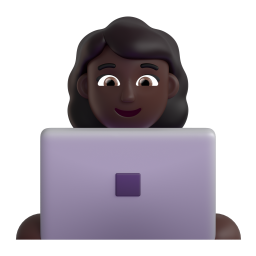 Woman Technologist: dark skin tone
