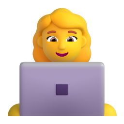 WOMAN TECHNOLOGIST 3D Emoji - High Quality 3D Rendered Emoji WOMAN TECHNOLOGIST 3D Emoji - High Quality 3D Rendered Emoji