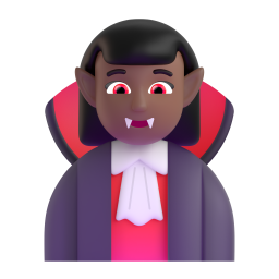 Woman Vampire: medium-dark skin tone