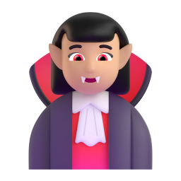 Woman Vampire: medium-light skin tone