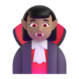 Woman Vampire: medium skin tone