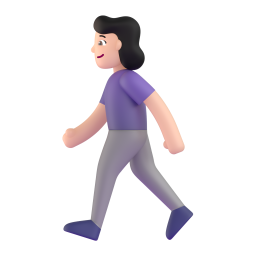 Woman Walking: light skin tone
