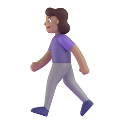 Woman Walking: medium skin tone