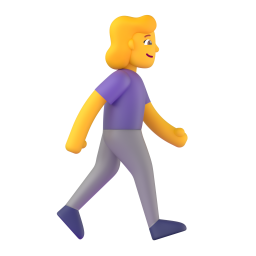 WOMAN WALKING FACING RIGHT 3D Emoji - High Quality 3D Rendered Emoji WOMAN WALKING FACING RIGHT 3D Emoji - High Quality 3D Rendered Emoji