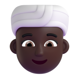 Woman Wearing Turban: dark skin tone