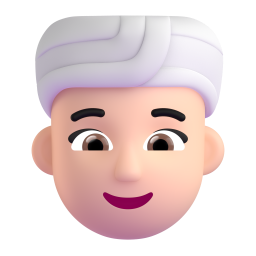 Woman Wearing Turban: light skin tone
