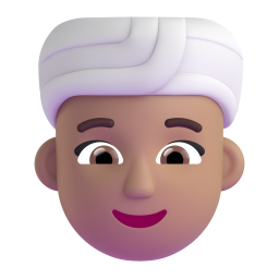 Woman Wearing Turban: medium skin tone