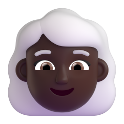 Woman: White Hair: dark skin tone