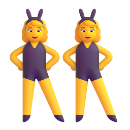 WOMEN WITH BUNNY EARS 3D Emoji - High Quality 3D Rendered Emoji WOMEN WITH BUNNY EARS 3D Emoji - High Quality 3D Rendered Emoji