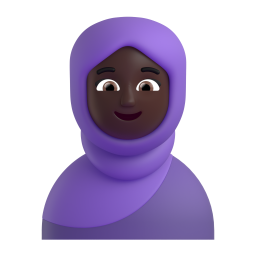 Person With Headscarf: dark skin tone