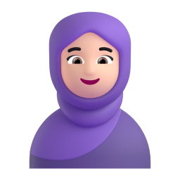 Person With Headscarf: light skin tone