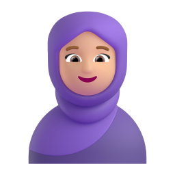 Person With Headscarf: medium-light skin tone