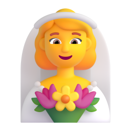 WOMAN WITH VEIL 3D Emoji - High Quality 3D Rendered Emoji WOMAN WITH VEIL 3D Emoji - High Quality 3D Rendered Emoji