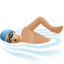 男生游泳: 中等 浅肤色 — Apple