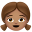 女孩: 中等肤色 — Apple