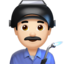男工人: 较浅肤色 — Apple